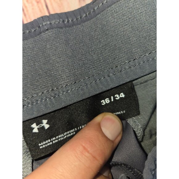 Under Armour Mens Gray Lightweight Golf Pants 36/32 - Picture 4 of 7